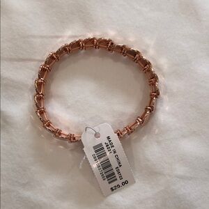 Gold Bead Stretch Bracelet Elegant Design